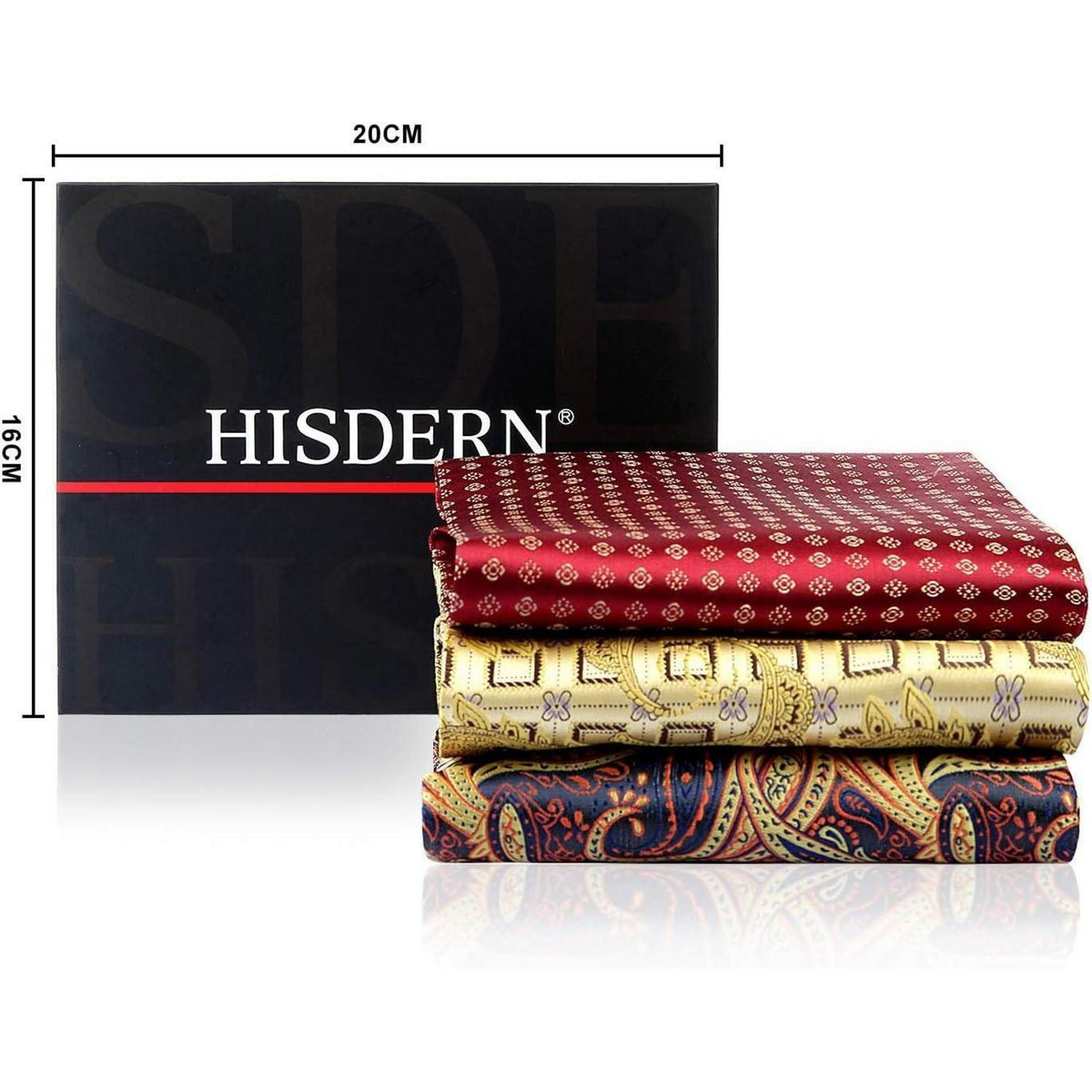 Herren Krawattenschal Set Paisley Grün/Lila