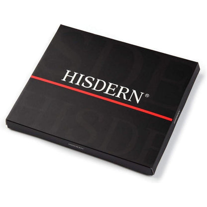 Herren Ascot Krawattenschal Set Paisley Grau Silber