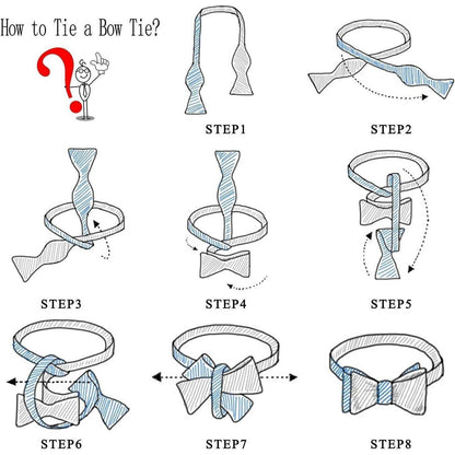 Herren Floral Jacquard Fliege Einstecktuch Set Blau Hochzeit