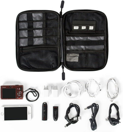 bagsmart Elektronik Tasche Schwarz für Ladekabel Powerbank USB Stick