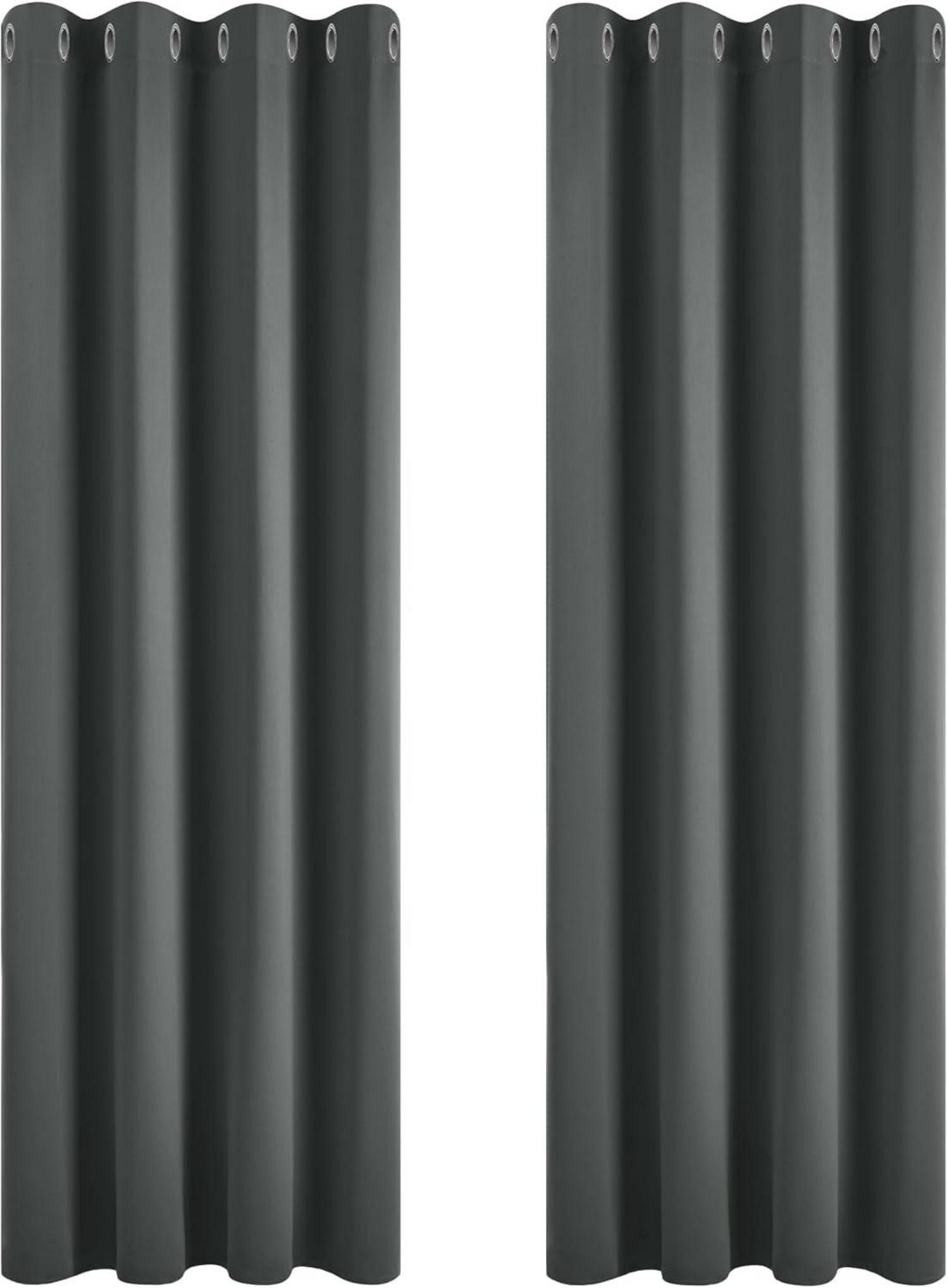 Blickdichte Verdunkelungsvorhänge Ösen Thermovorhang 175x140cm