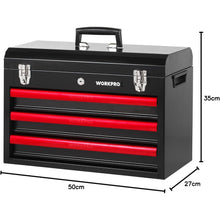 WORKPRO Werkzeugkoffer 408tlg. mit Metall Schubladen - Heavy