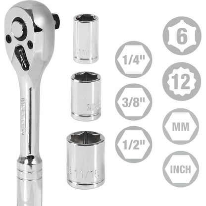 WORKPRO Werkzeugkoffer 408tlg. mit Metall Schubladen - Heavy