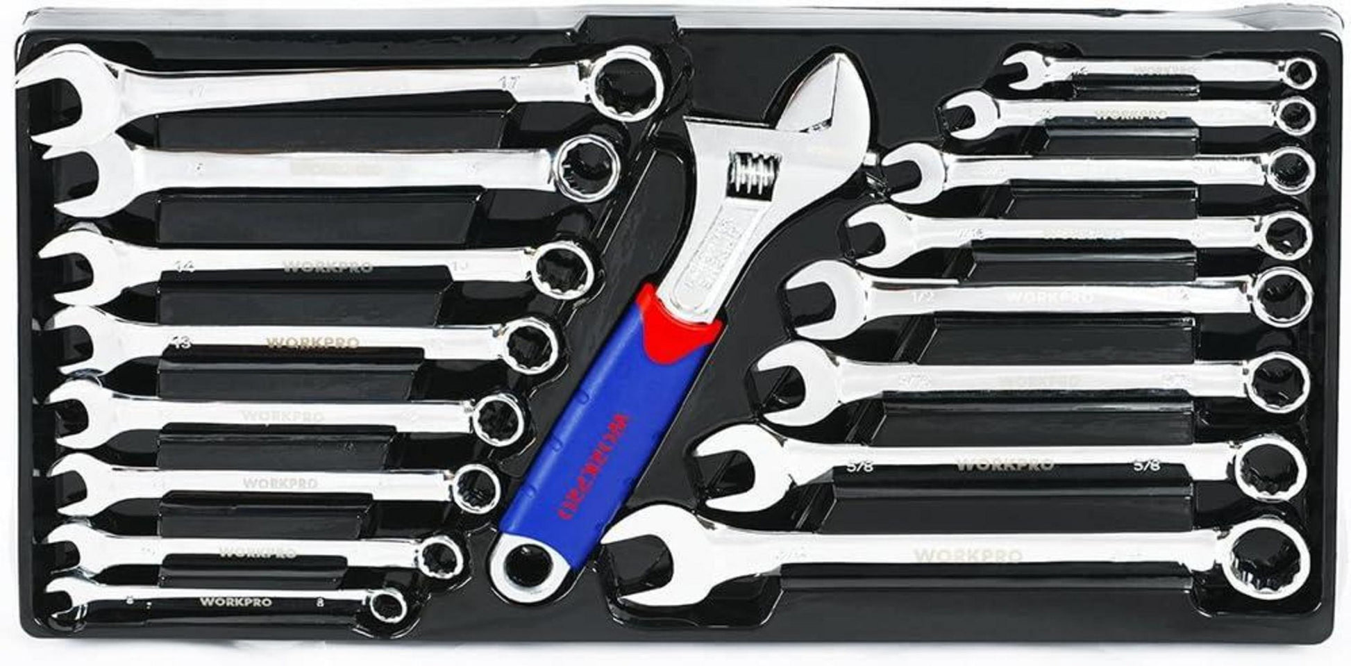 WORKPRO Werkzeugkoffer groß 408tlg. mit 3 Metall Schubladen
