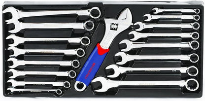 WORKPRO Werkzeugkoffer groß 408tlg. mit 3 Metall Schubladen