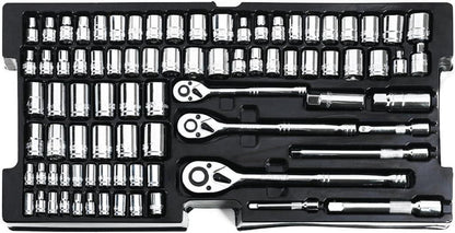 WORKPRO Werkzeugkoffer 408tlg. mit 3 Metall Schubladen Heavy Duty Werkzeugset