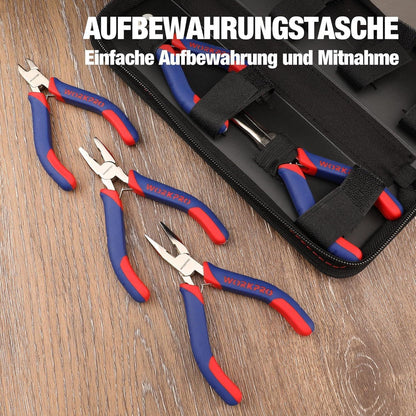 WORKPRO Mini-Zangen-Set 5-teilig mit Organizer-Tasche