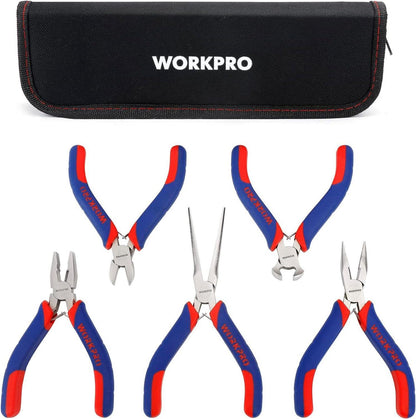 5-teiliges Mini-Zangen-Set mit Tasche - Hochwertiger Kohlenstoffstahl
