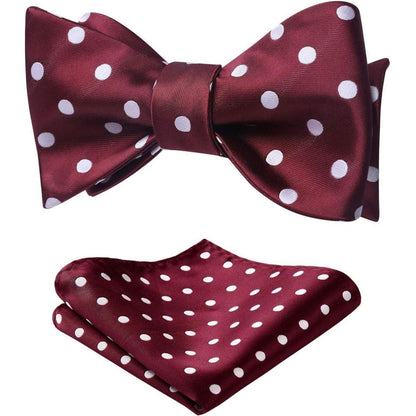 Herren Fliege Set Punktmuster Blau Einstecktuch Hochzeit