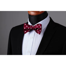 Herren Fliege Set Punktmuster Blau Einstecktuch Hochzeit