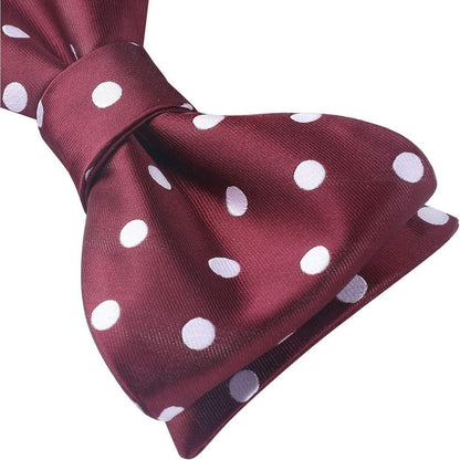 Herren Fliege Set Punktmuster Blau Einstecktuch Hochzeit