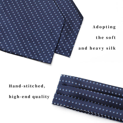 Herren Krawattenschal Rot Paisley Set