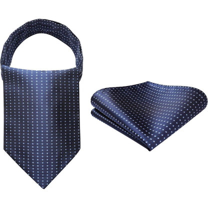 Herren Krawattenschal Rot Paisley Set