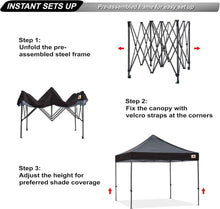 ABCCANOPY Pavillon Pop-up Gartenzelt Festivalzelt 3x3m