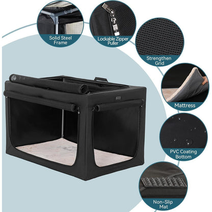 Faltbare Hundebox L – Bequem, Sicher & Platzsparend
