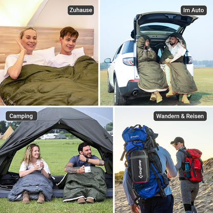 KingCamp Schlafsack Deckenschlafsack Camping 3-4 Jahreszeiten Ultraleicht