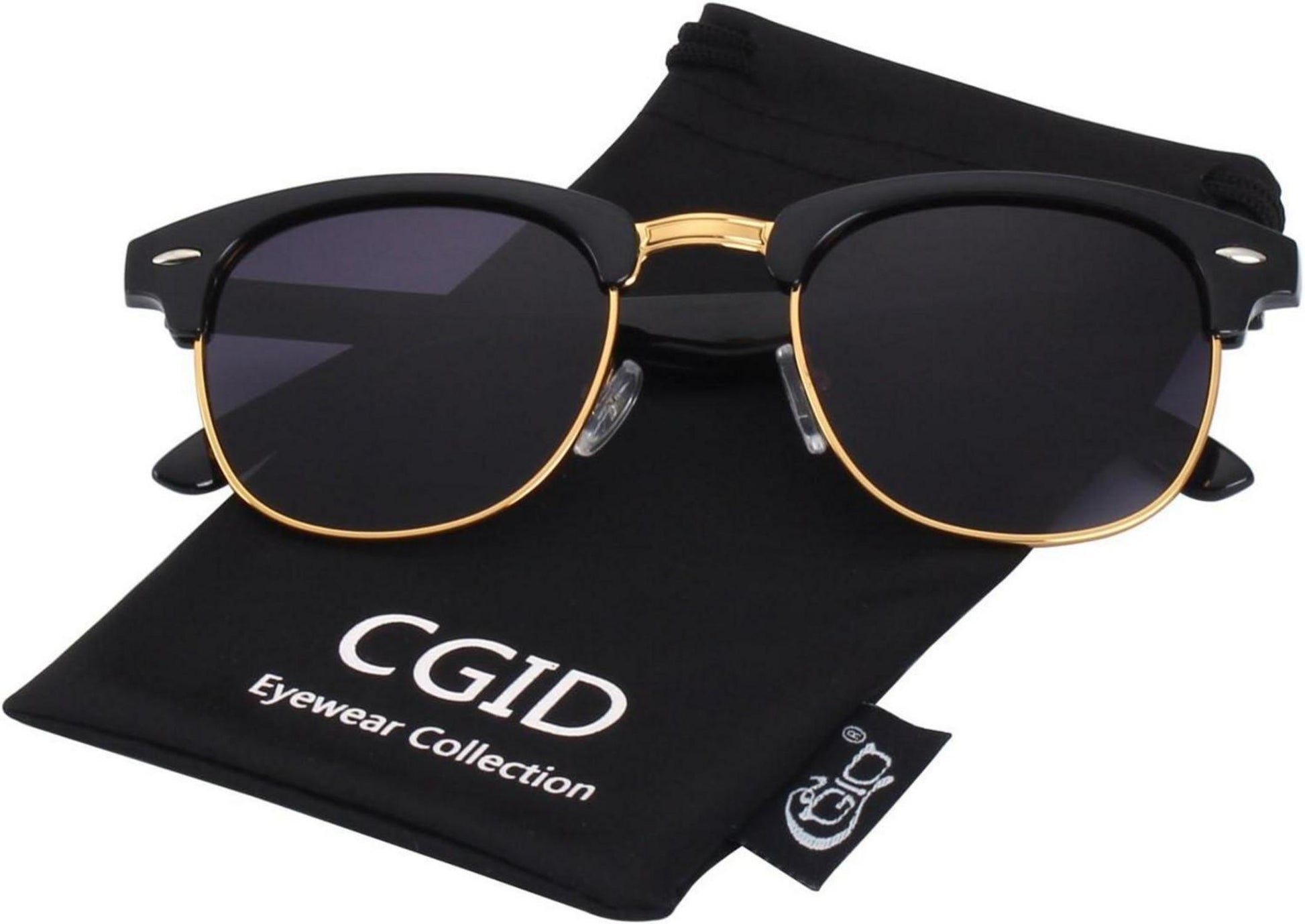 CGID Retro Vintage Sonnenbrille Halbrahmen Polarisiert UV400
