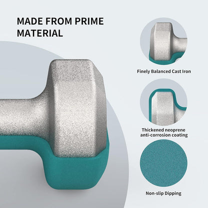 PROIRON Neopren Kurzhanteln Set 2X3KG für Frauen Gymnastik