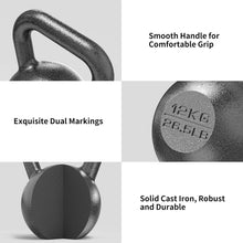 PROIRON Kettlebell Gusseisen 4kg 8kg 12kg 16kg 20kg 24kg