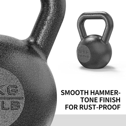 PROIRON Profi Kettlebell aus Gusseisen 4kg-24kg Schwarz