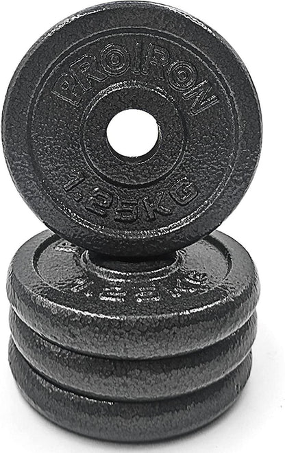 PROIRON Hantelscheiben-Set aus Gusseisen 1,25 kg 2,5 kg 5 kg 10 kg