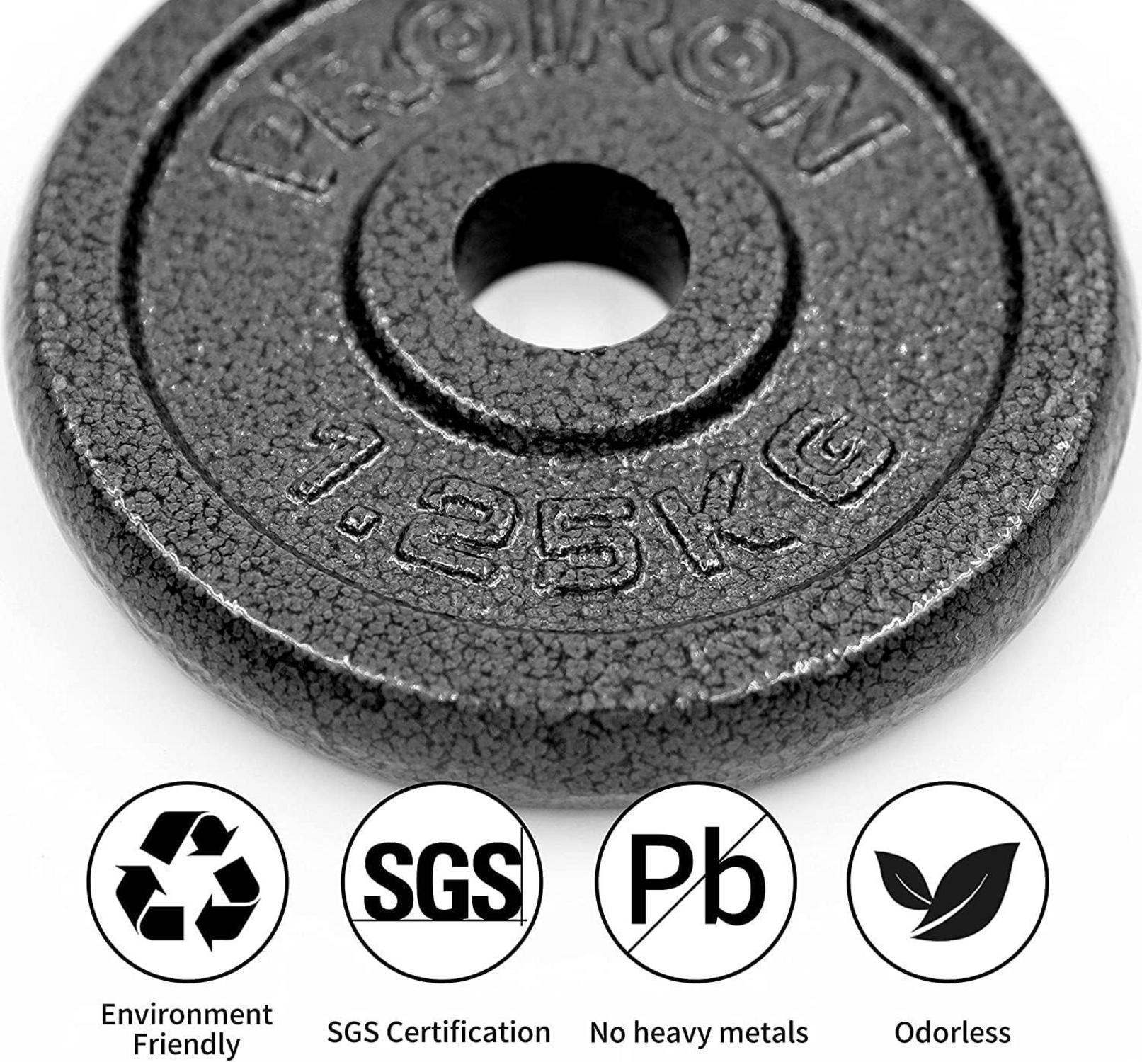 PROIRON Hantelscheiben-Set aus Gusseisen 1,25 kg 2,5 kg 5 kg 10 kg
