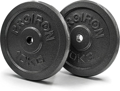 Hantelscheiben-Set Gusseisen 1,25 kg - 10 kg 2,5 cm