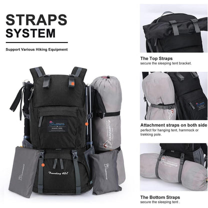 MOUNTAINTOP 40L Wanderrucksack Herren Damen Trekking Outdoor