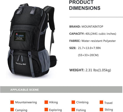 Wanderrucksack 40L Trekkingrucksack Outdoor Camping Rucksack