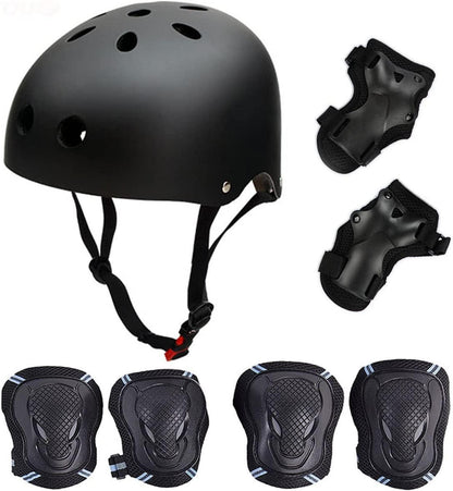 Skate Protektoren Set mit Helmet Knie Pads Elbow Pads