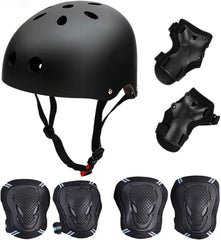 Skateboard Protektoren Set Helmet Knie Elbow Pads Handgelenkschoner