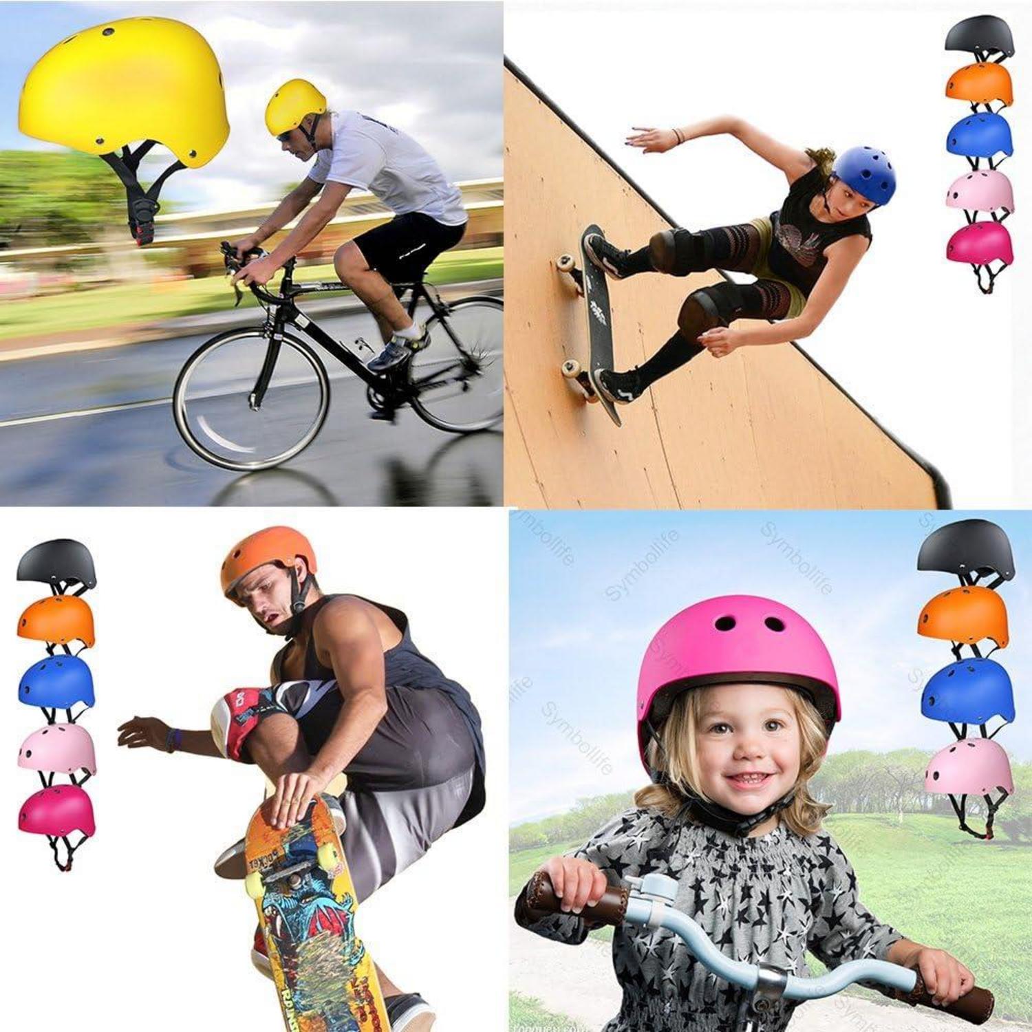 Skateboard Protektoren Set mit Helmet Knie Elbow Pads Handgelenkschoner