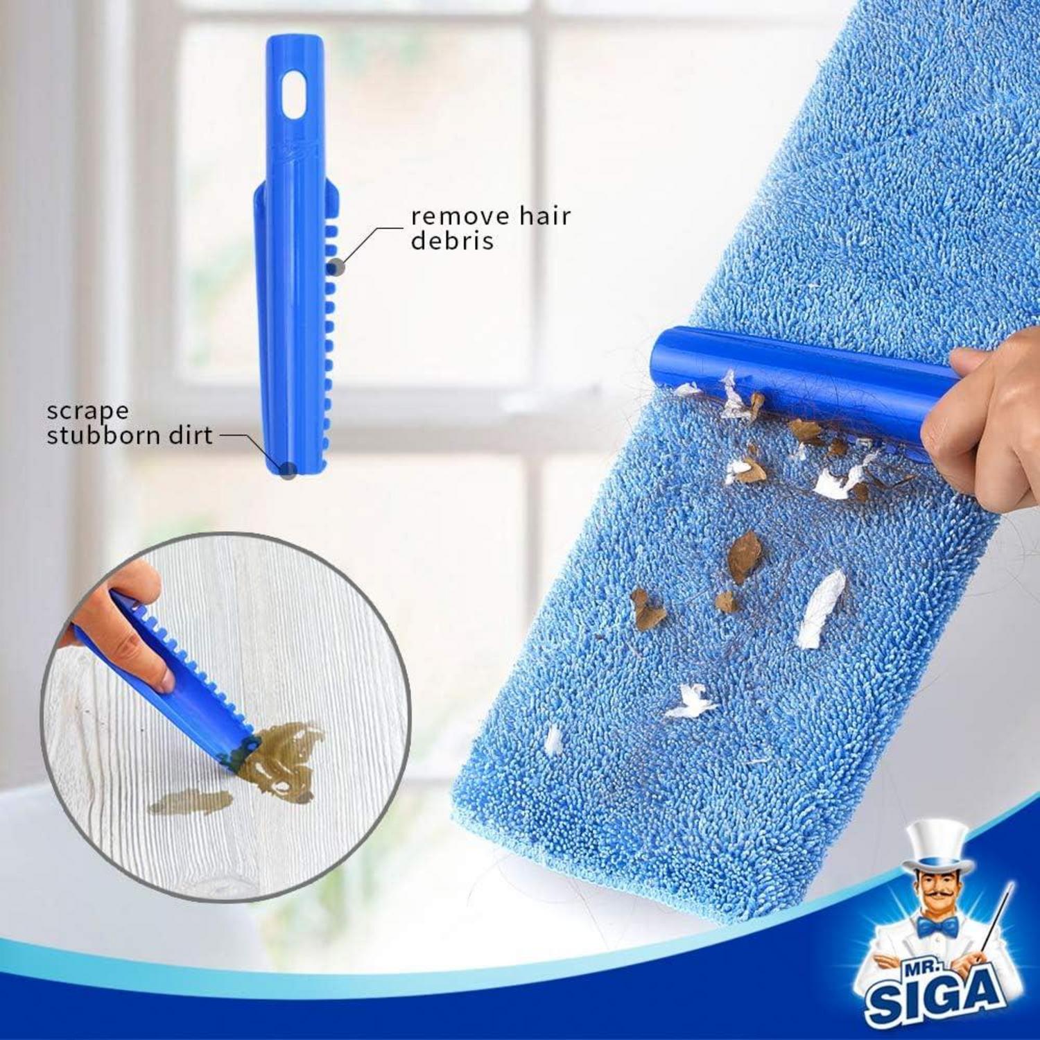 Professioneller Mikrofaser-Wischmop mit Edelstahlgriff und 3