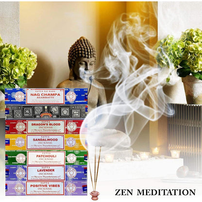 Räucherstäbchen Geschenkset 7 Düfte | Nag Champa, Sandelholz & mehr
