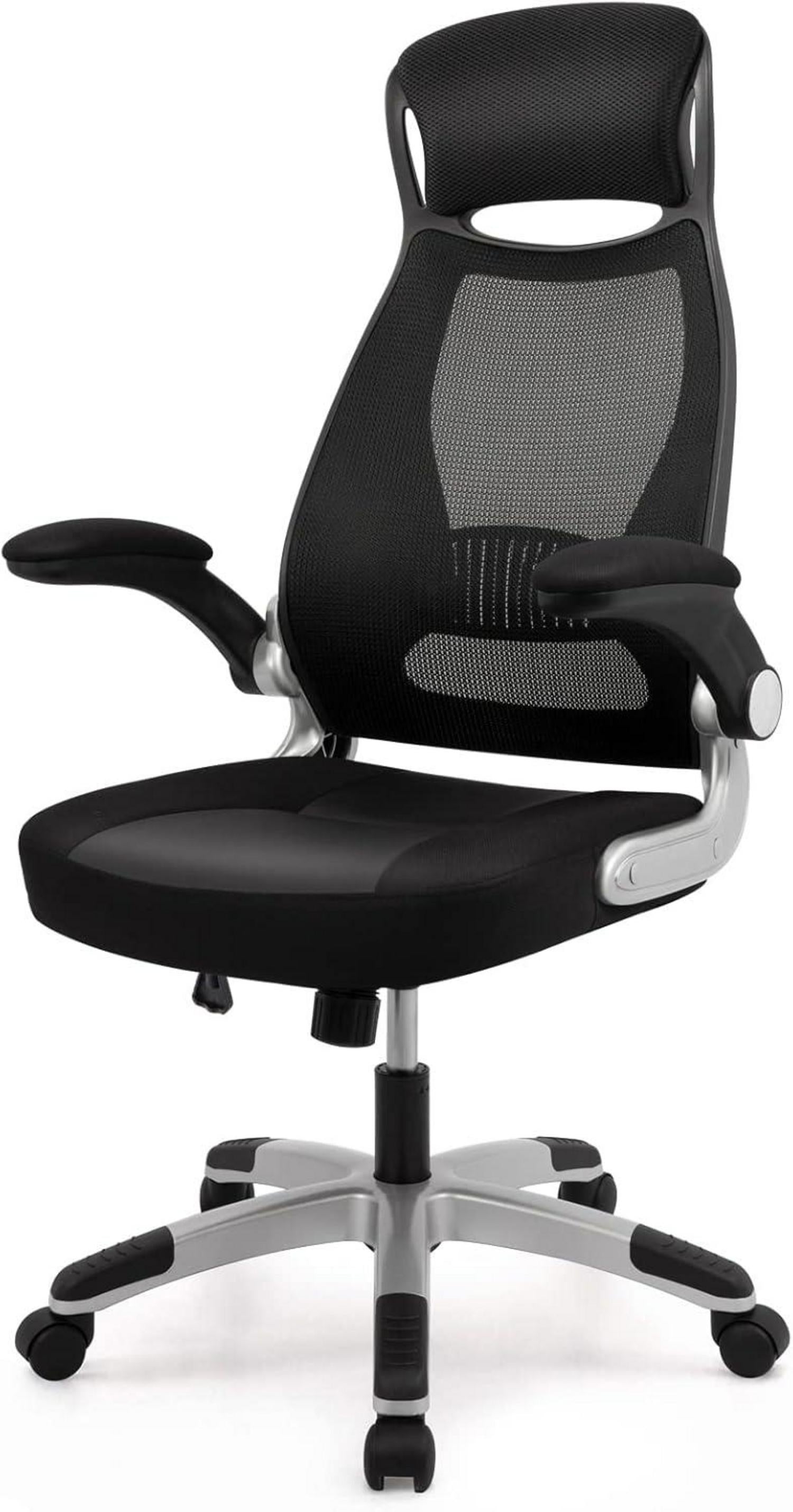 Ergonomischer Bürostuhl mit Armlehnen und Lendenwirbelstütze