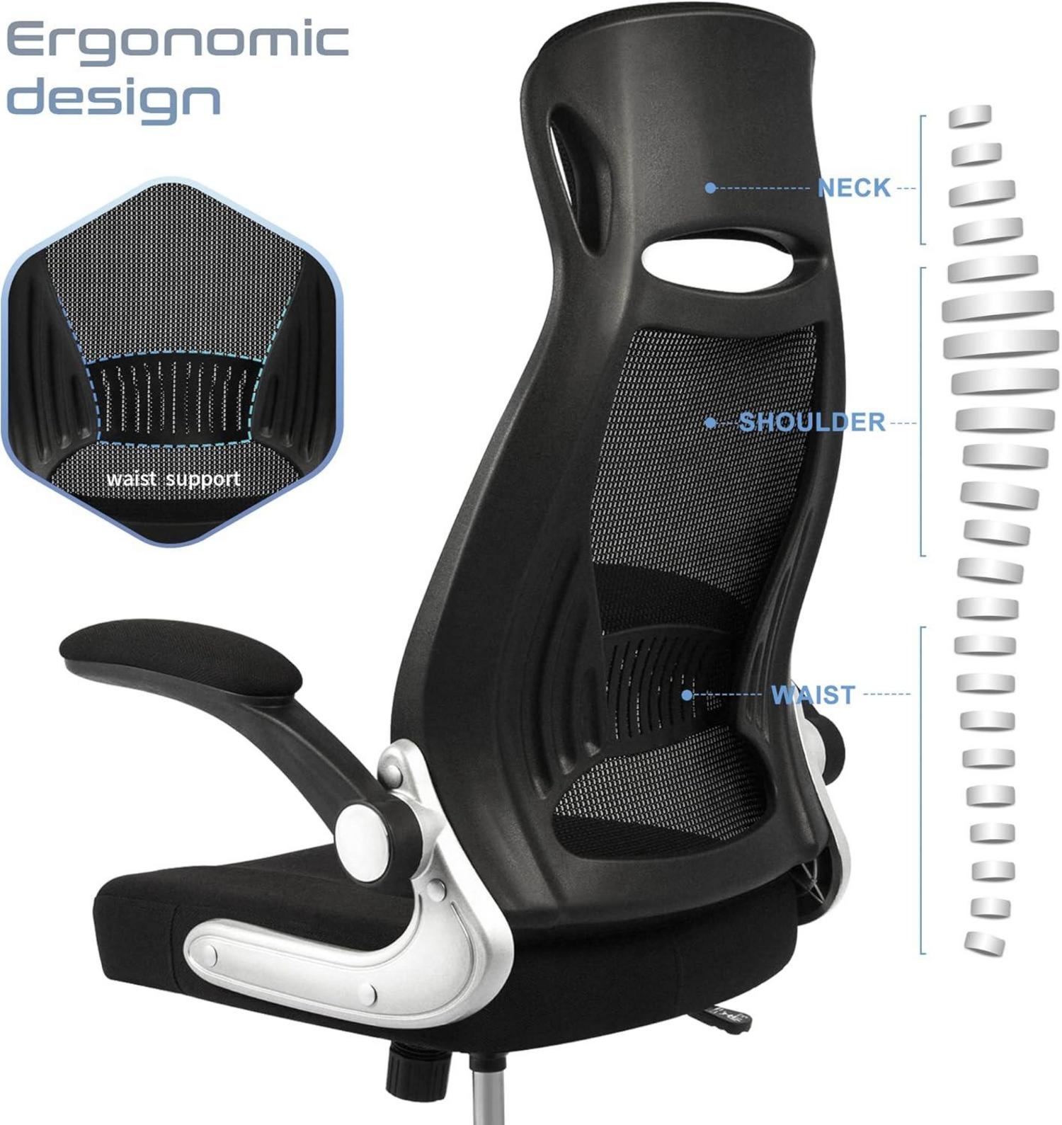 IntimaTe WM Heart Bürostuhl Ergonomisch Schwarz Mesh Chefsessel