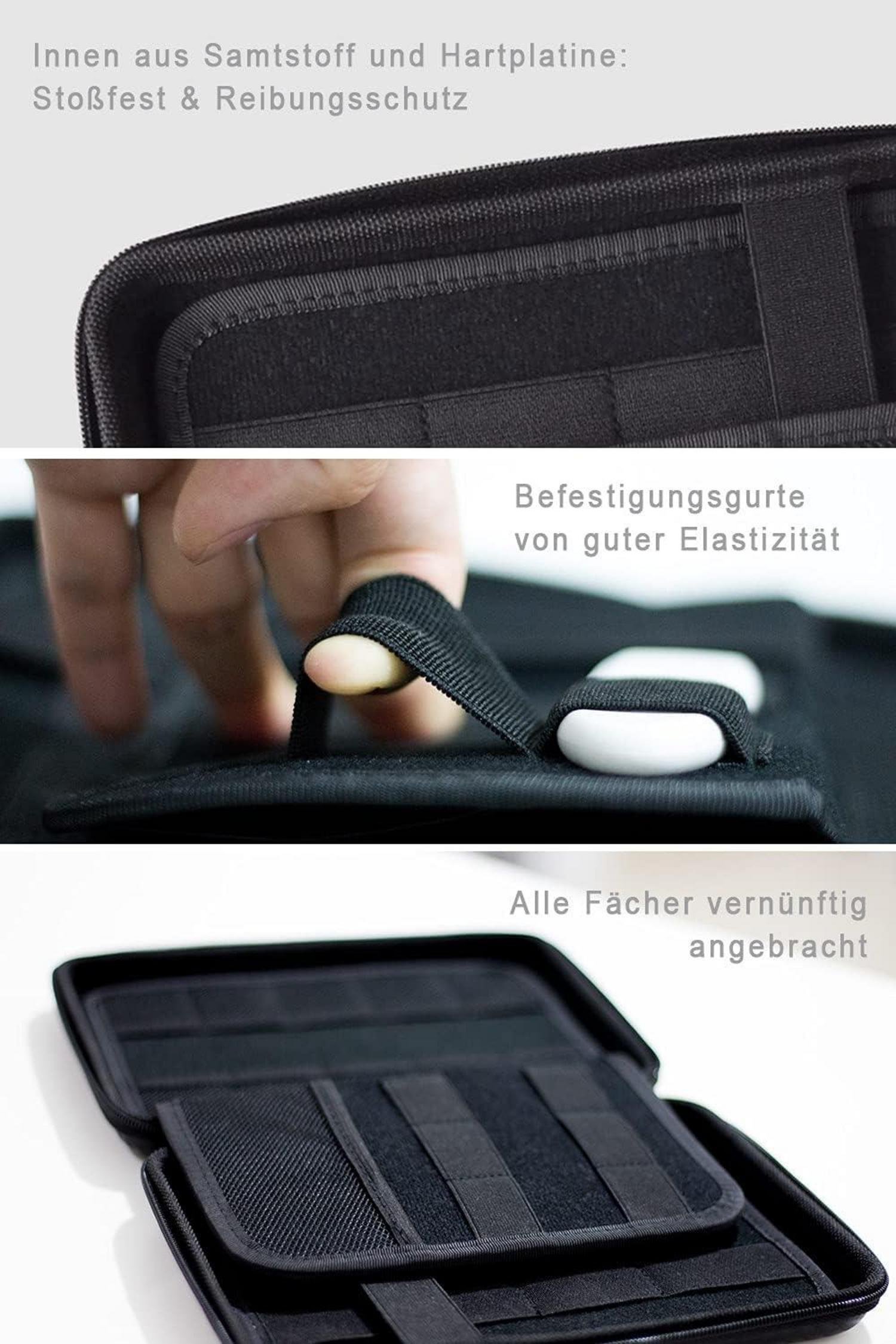 USB Stick SD Karten Organizer Aufbewahrung Tasche Case Hülle Schwarz EVA