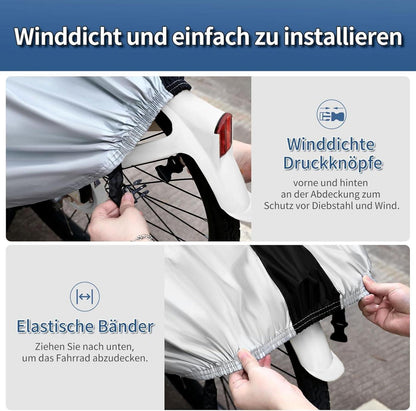 Fahrradabdeckung 190T Wasserdicht Schutzhülle 200x70x110 cm