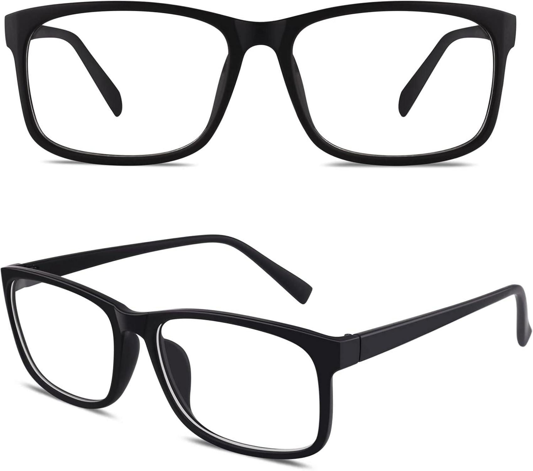 CGID CN12 Retro Nerd Brille Geek Style Rechteck Clear Slim Rahmen