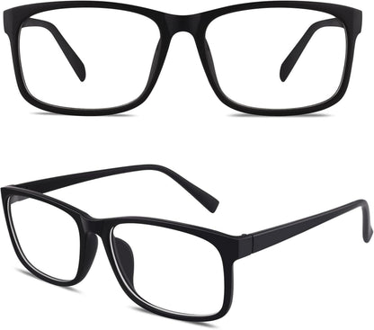CGID CN12 Retro Nerd Brille Geek Style Rechteck Clear Slim Rahmen