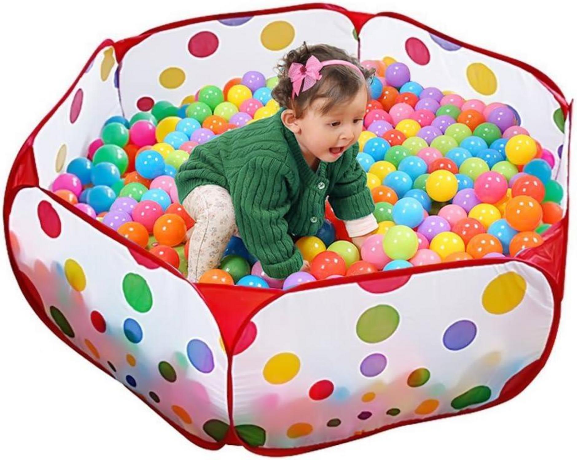 KUUQA Bällebad Bällepool mit Aufbewahrungstasche für Kinder