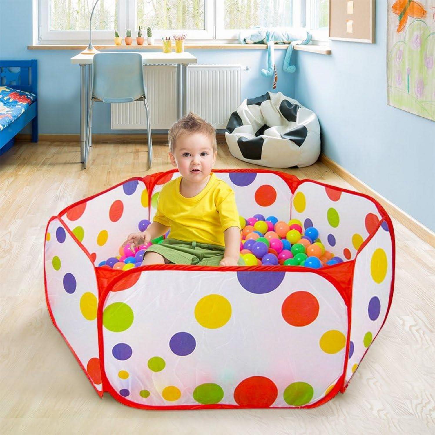 KUUQA Bällebad Bällepool Aufbewahrung Haustiere Kinder 100CM Blau