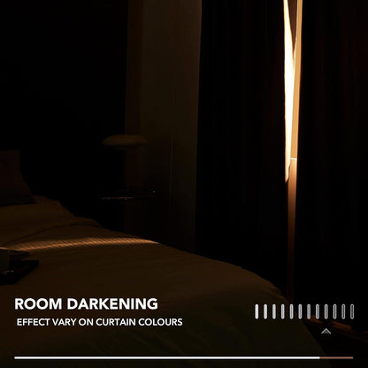 Deconovo Blickdichte Verdunkelungsvorhänge Schlaufen Kälteschutz 245x140 cm Set Dunkelgrau 2er