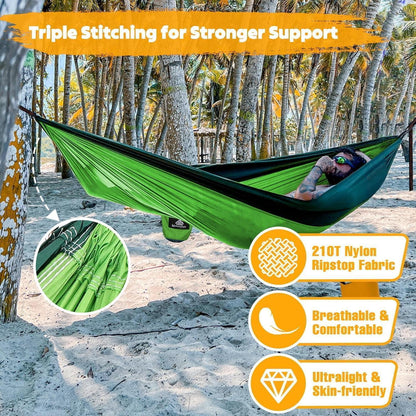 Ultraleichte Camping Hängematte 300kg Tragkraft 275x140cm