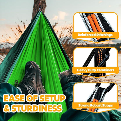 Ultraleichte Camping Hängematte 300kg Tragkraft 275x140cm