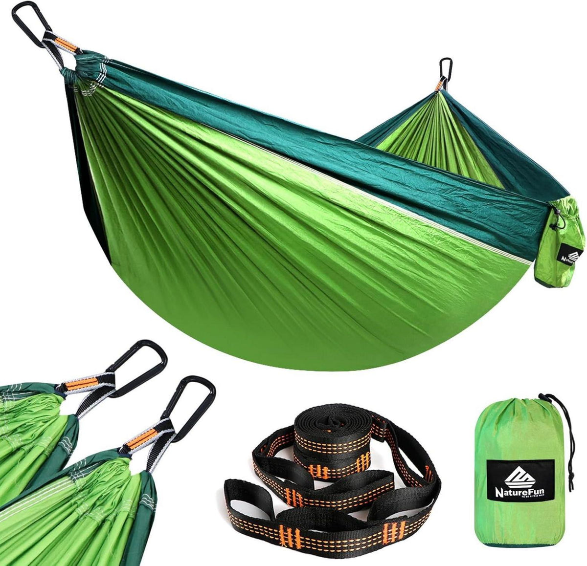 Ultraleichte Reise Camping Hängematte 300kg Tragkraft 275x140 cm
