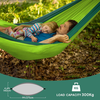 Ultraleichte Camping Hängematte 300kg Tragkraft 275x140cm