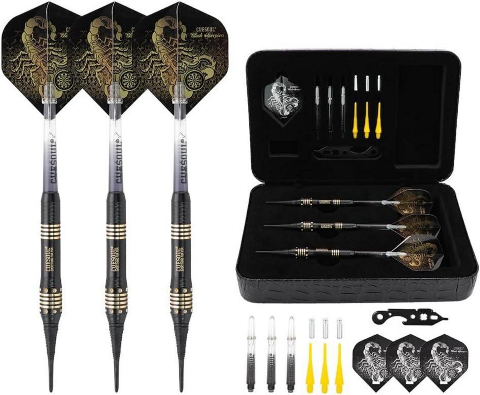 Soft Dartpfeile Set in Luxury Case with 16g Brass Darts