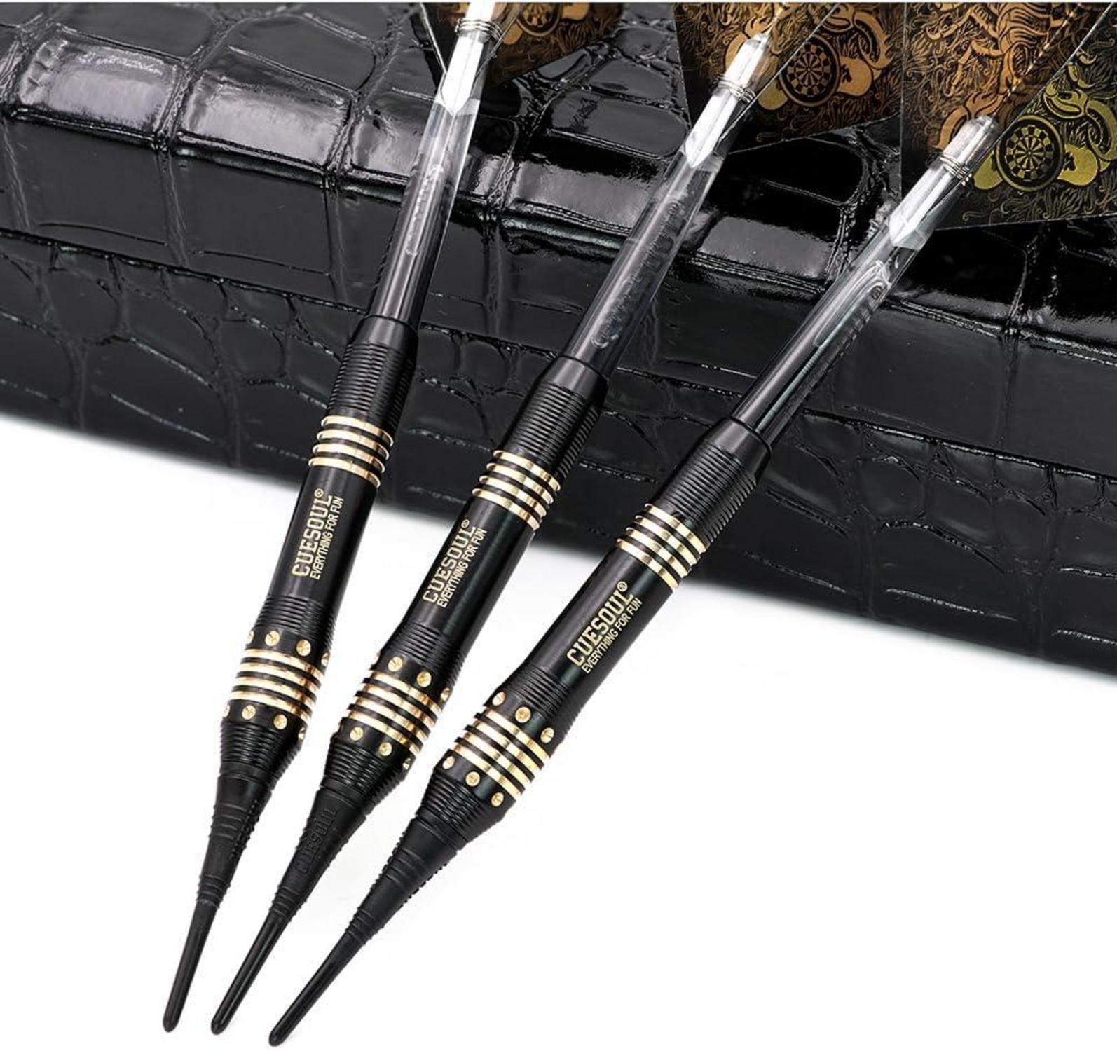 CUESOUL Black Scorpion 16g Soft Dartpfeile Set Luxury Case - B2303