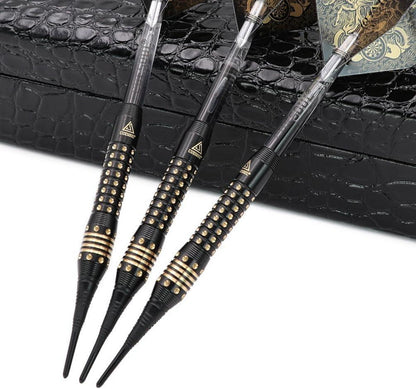 CUESOUL Black Scorpion 16g Deluxe Soft Dart Set with Case & Flights